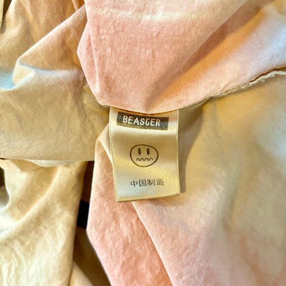 Beaster XL Embroidered Smiley Face Tie-Dye Button Down Shirt RARE - Picture 6 of 6